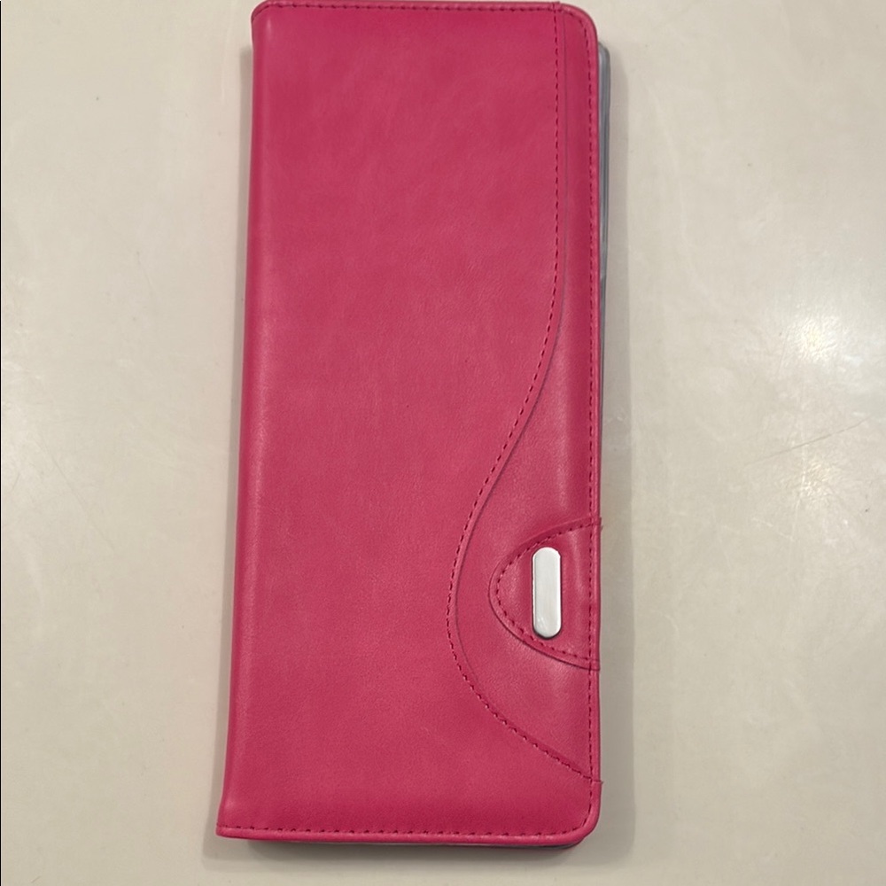Buxton Pink Binder with Elegant Design